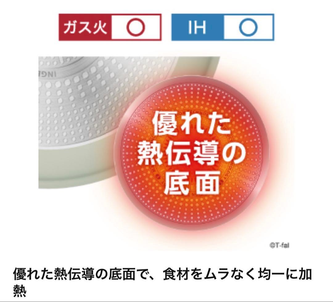 特価新発売おしゃれ新品　ティファール　IHミントグリーン　フライパン　2点