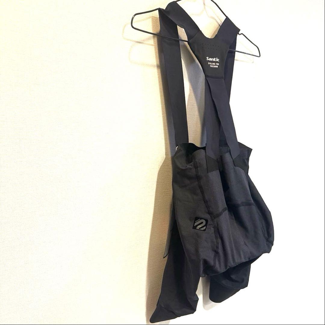 【新品】Santic ビブパンツ M メンズ サイクルパンツ パッド付6時間対応