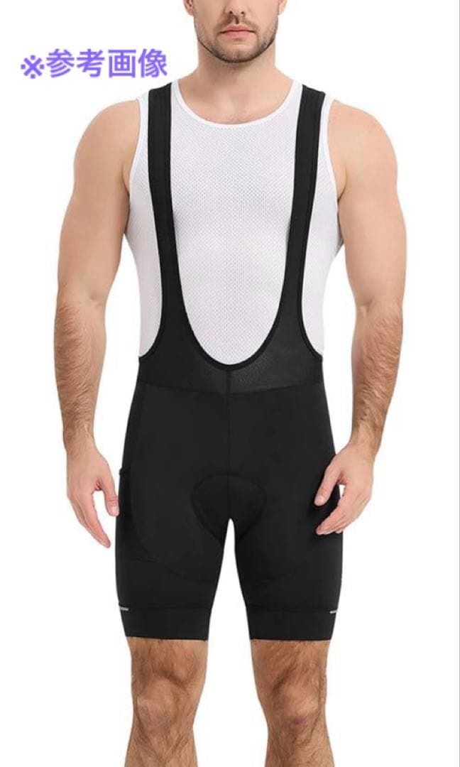 【新品】Santic ビブパンツ M メンズ サイクルパンツ パッド付6時間対応