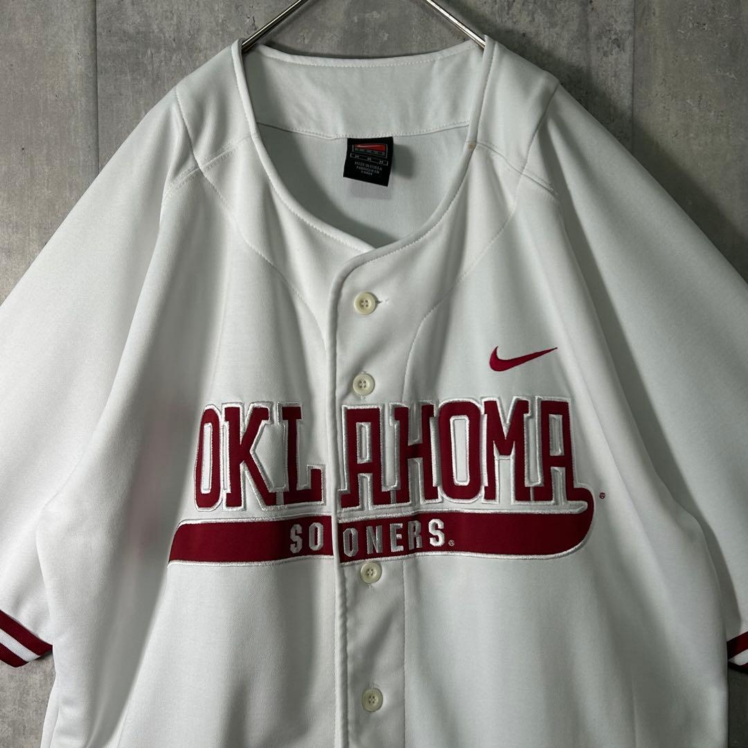 希少 NIKE オクラホマ大学 ベースボール ユニフォーム 刺繍 Sooners