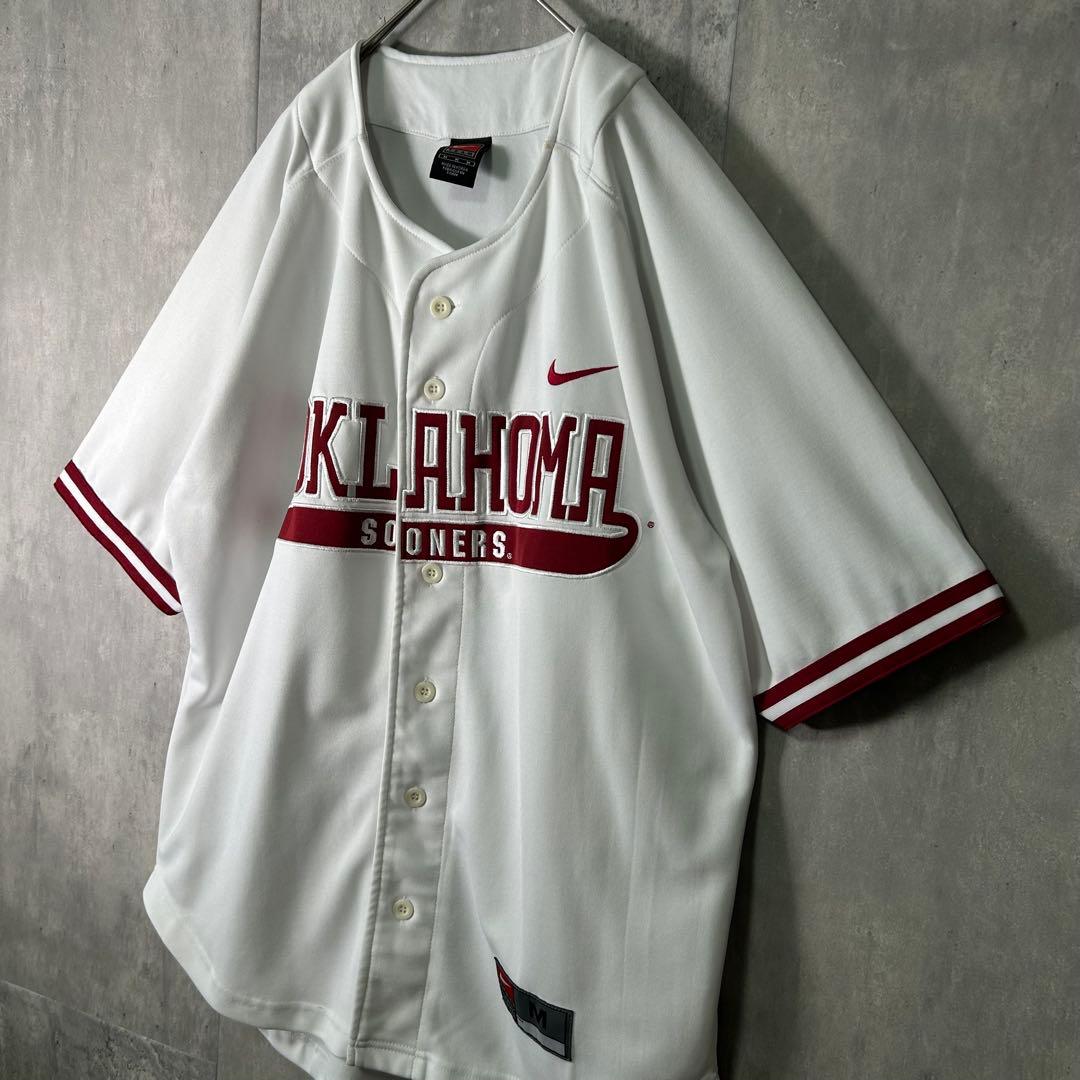 希少 NIKE オクラホマ大学 ベースボール ユニフォーム 刺繍 Sooners
