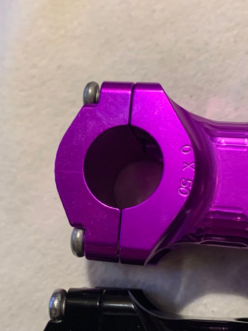 paul ステム クランプ22.2mm 2個セット　黒と紫