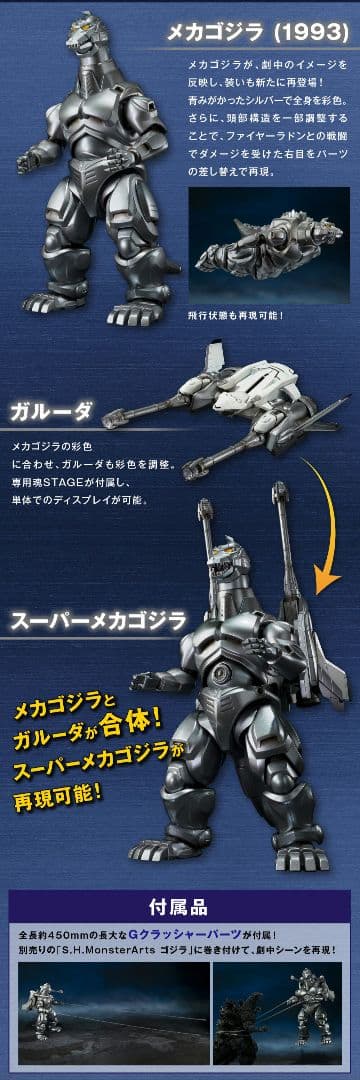 S.H.MonsterArtsメカゴジラ＆ガルーダ＆ファイヤーラドン 幕張決戦