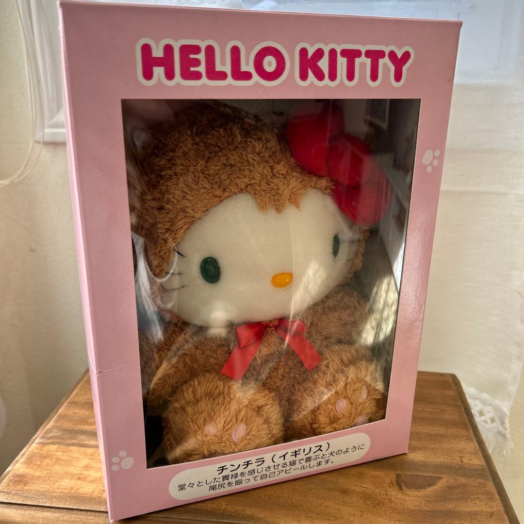 【世界のネココレクション】ハローキティ ぬいぐるみ希少チンチラ（イギリス）レア