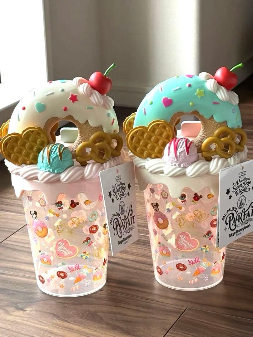ディズニー　パルパル－ザ　ヴァネロペ　パフェカップ　ミント・ホワイト