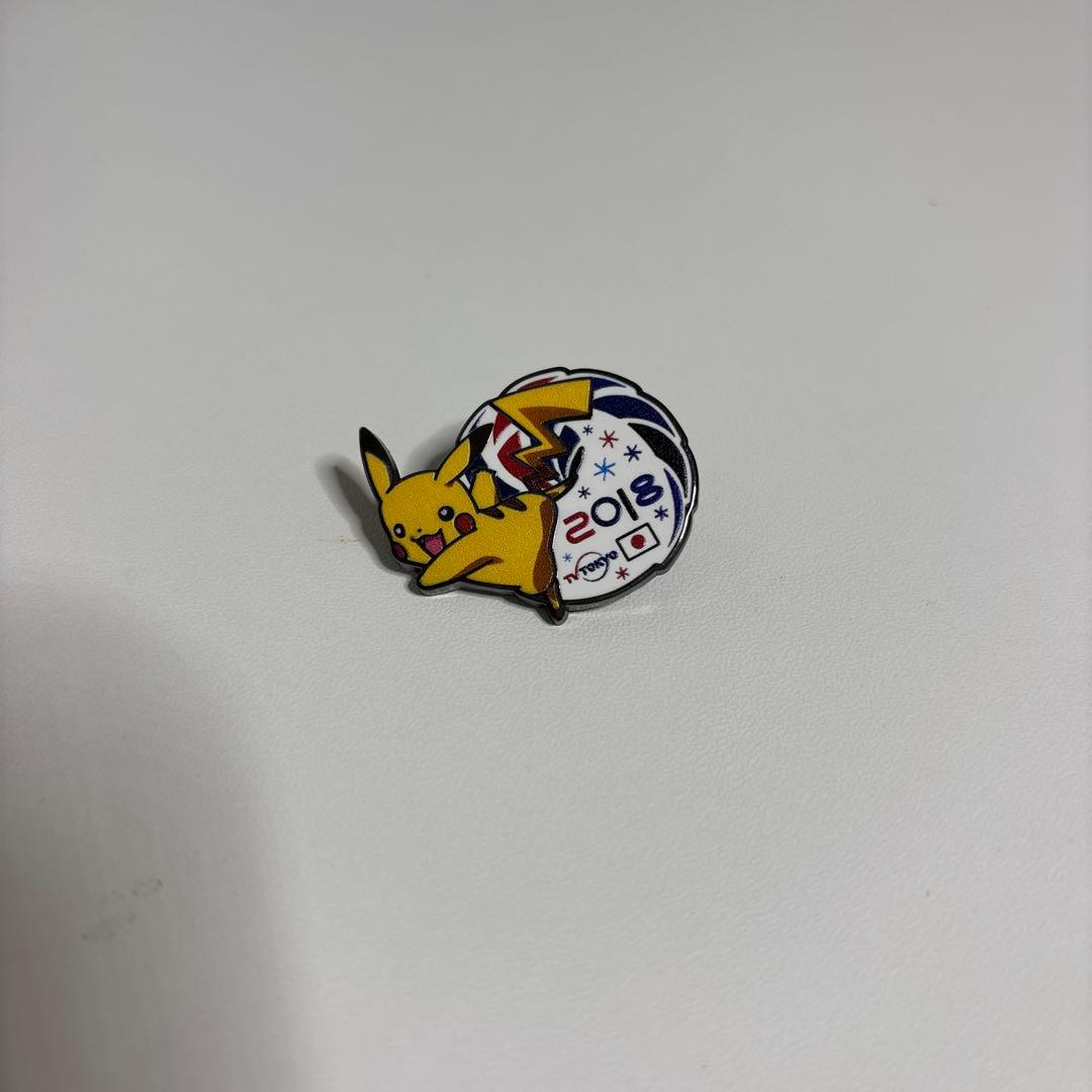 非売品　2018年 オリンピック ピカチュウ ピンバッジ ポケモン ピンズ