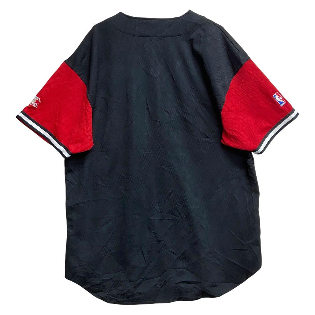 STARTER　Chicago Bulls ユニフォームシャツ　黒/赤【4907