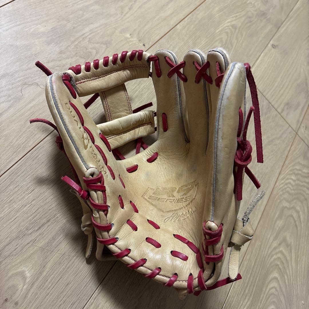 Rawlings 軟式グローブ V ベージュ/赤