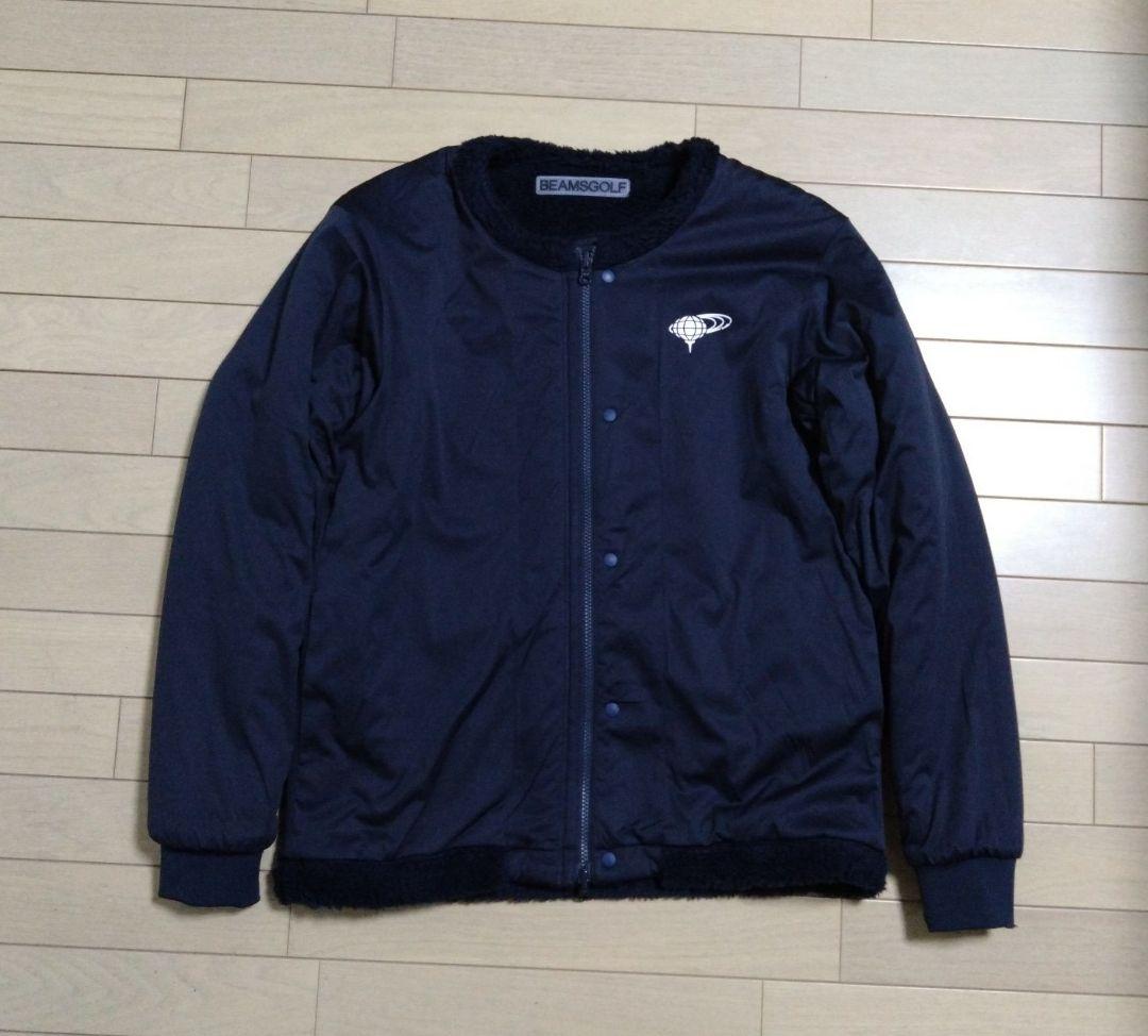 極美品■BEAMS GOLF ビームスゴルフ リバーシブル ボア ジャケット■Ｌ