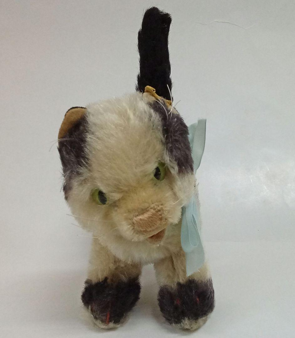 【M02-29】 Steiff シュタイフ Gussy ガッシー ネコ タグ付き