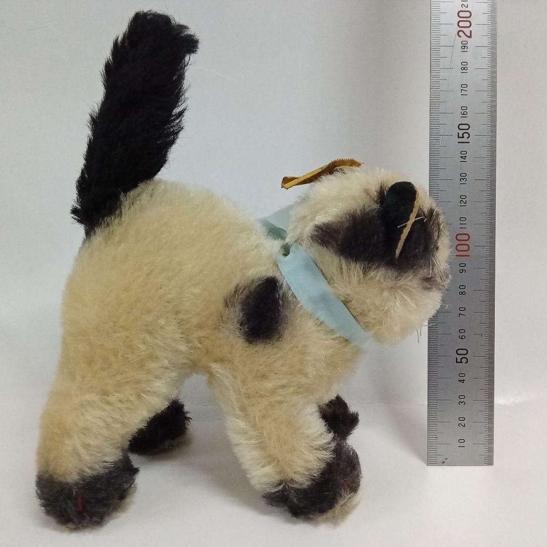 【M02-29】 Steiff シュタイフ Gussy ガッシー ネコ タグ付き