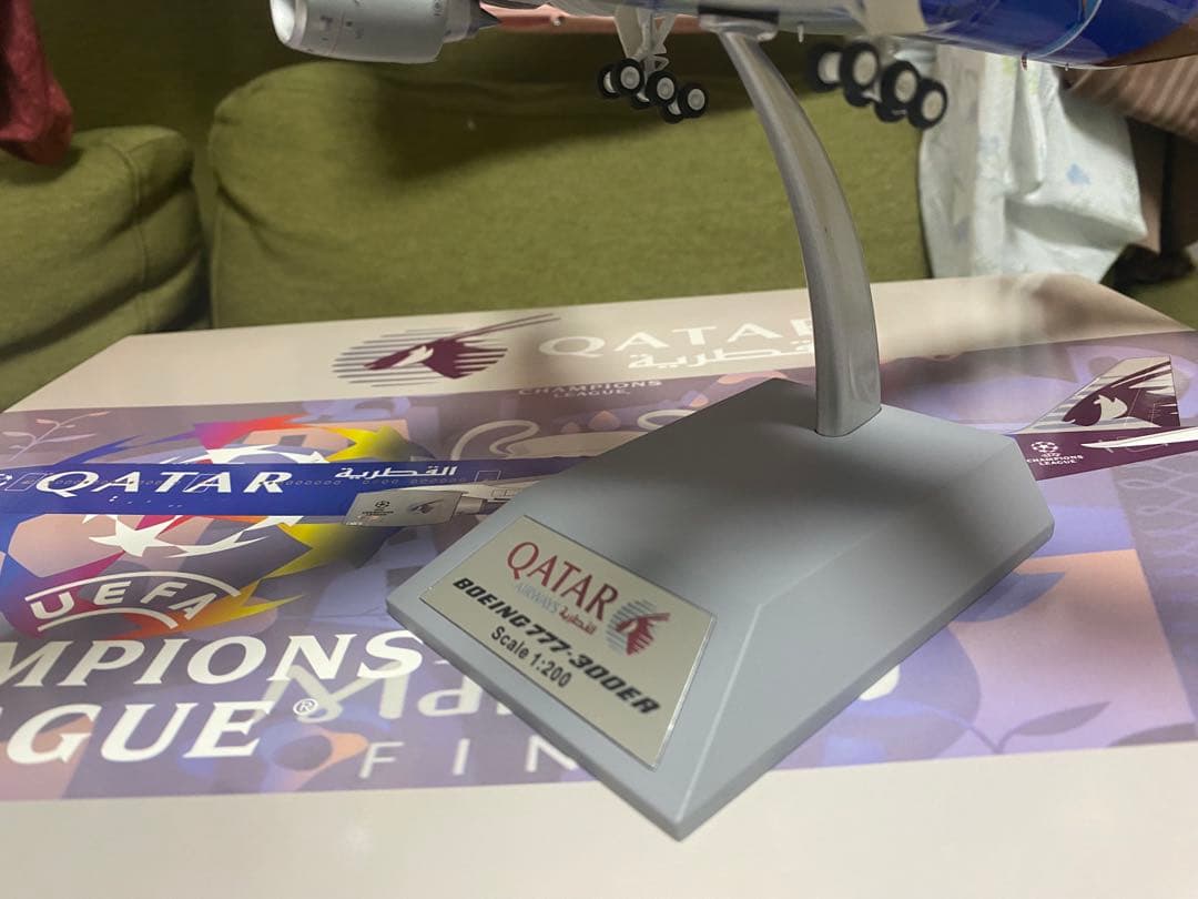 航空機・ヘリコプター QatarBoeing777-300E Champions League