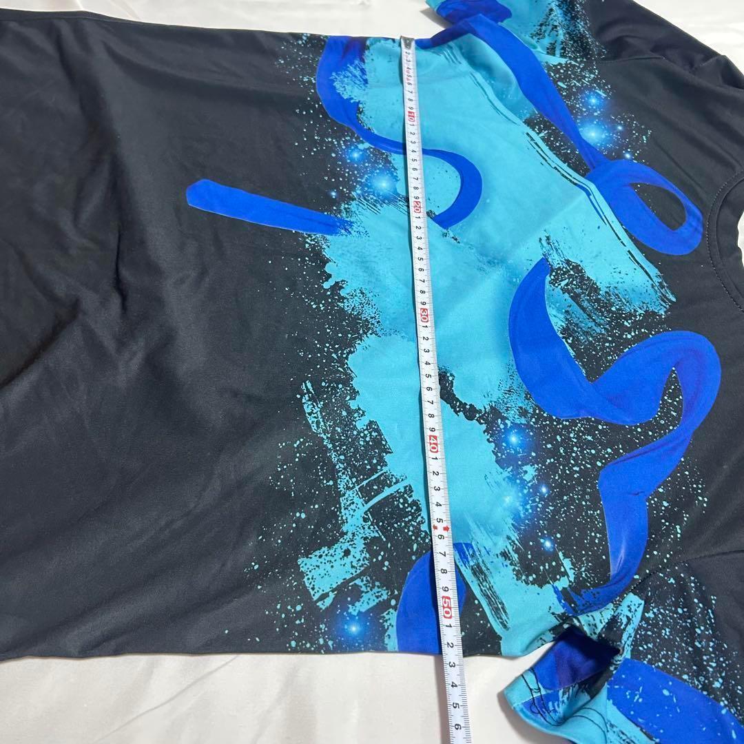 ルーズフィット半袖Tシャツ 波模様　スポーツウェア ユニセックス　a2457