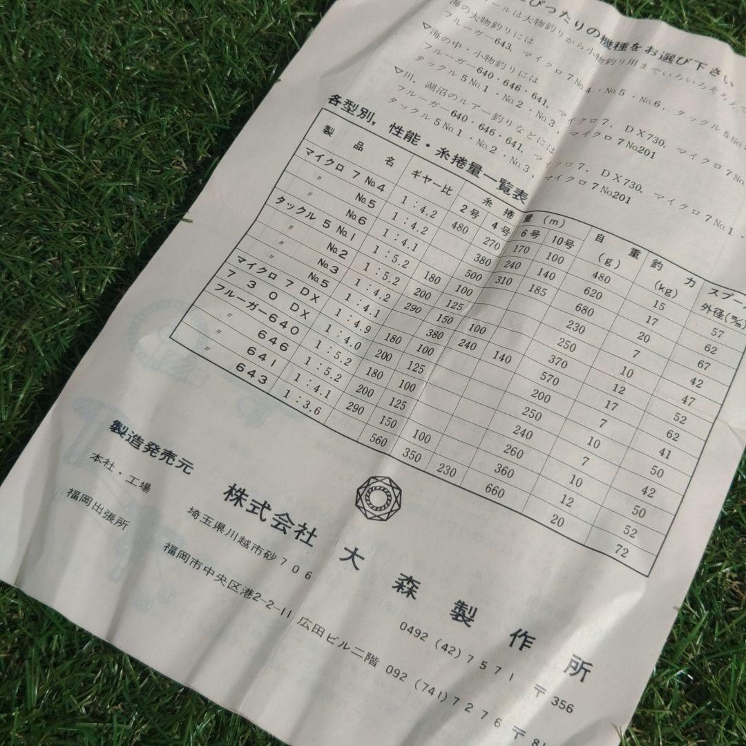 ❇️ダイヤモンド リール PRO 7 リール 箱付き⭐大森製作所