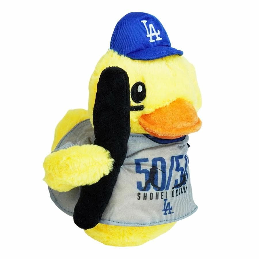 新品MLB公式ドジャース大谷翔平dodgersダックぬいぐるみアヒル50/50