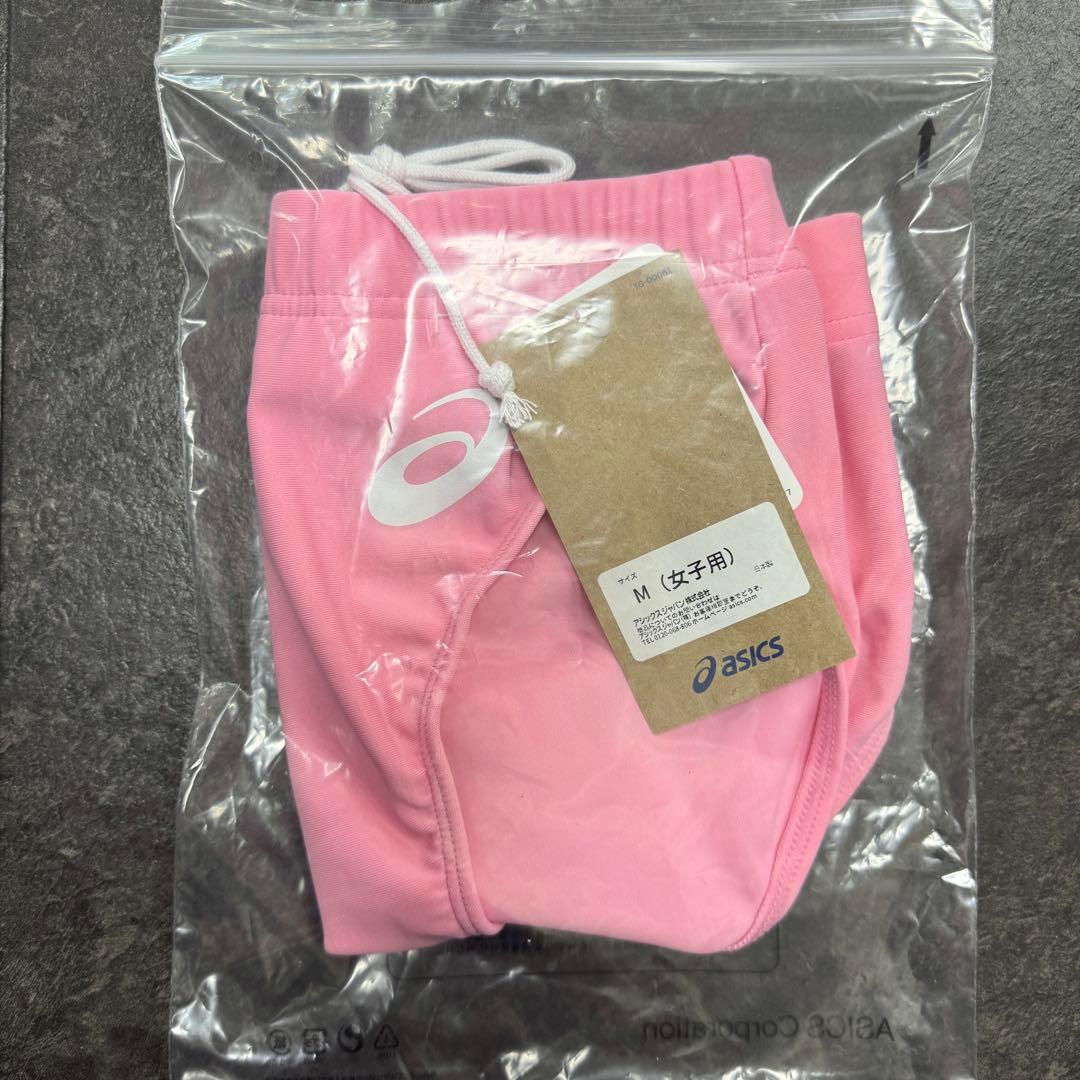 アシックス　女子陸上レーシングショーツ　Mサイズ　ピンク単色　新品