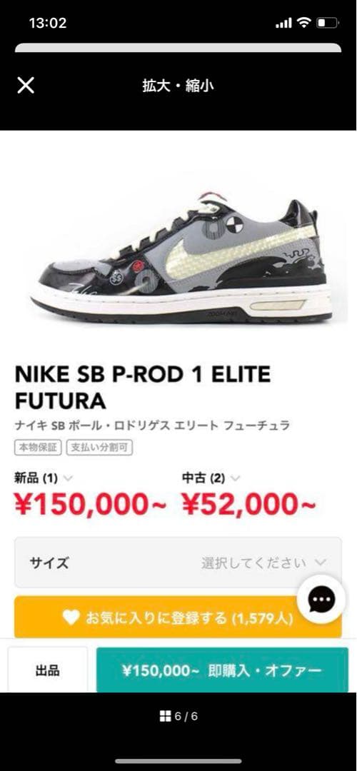 スケートボード NIKE SB P-ROD 1 ELITE FUTURA