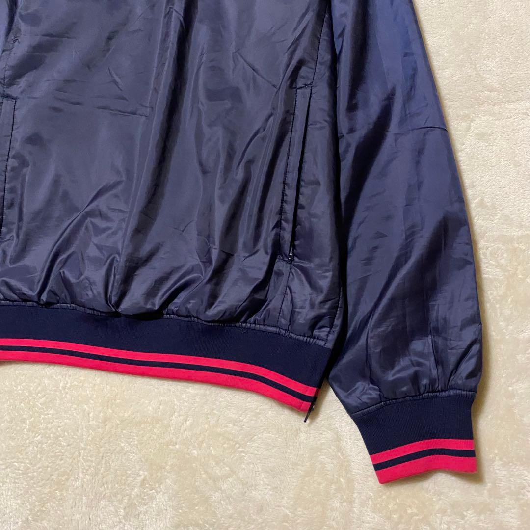 【美品✨】ジャックバニー 中綿スニード ナイロントレーナー デカロゴ 紺 M相当