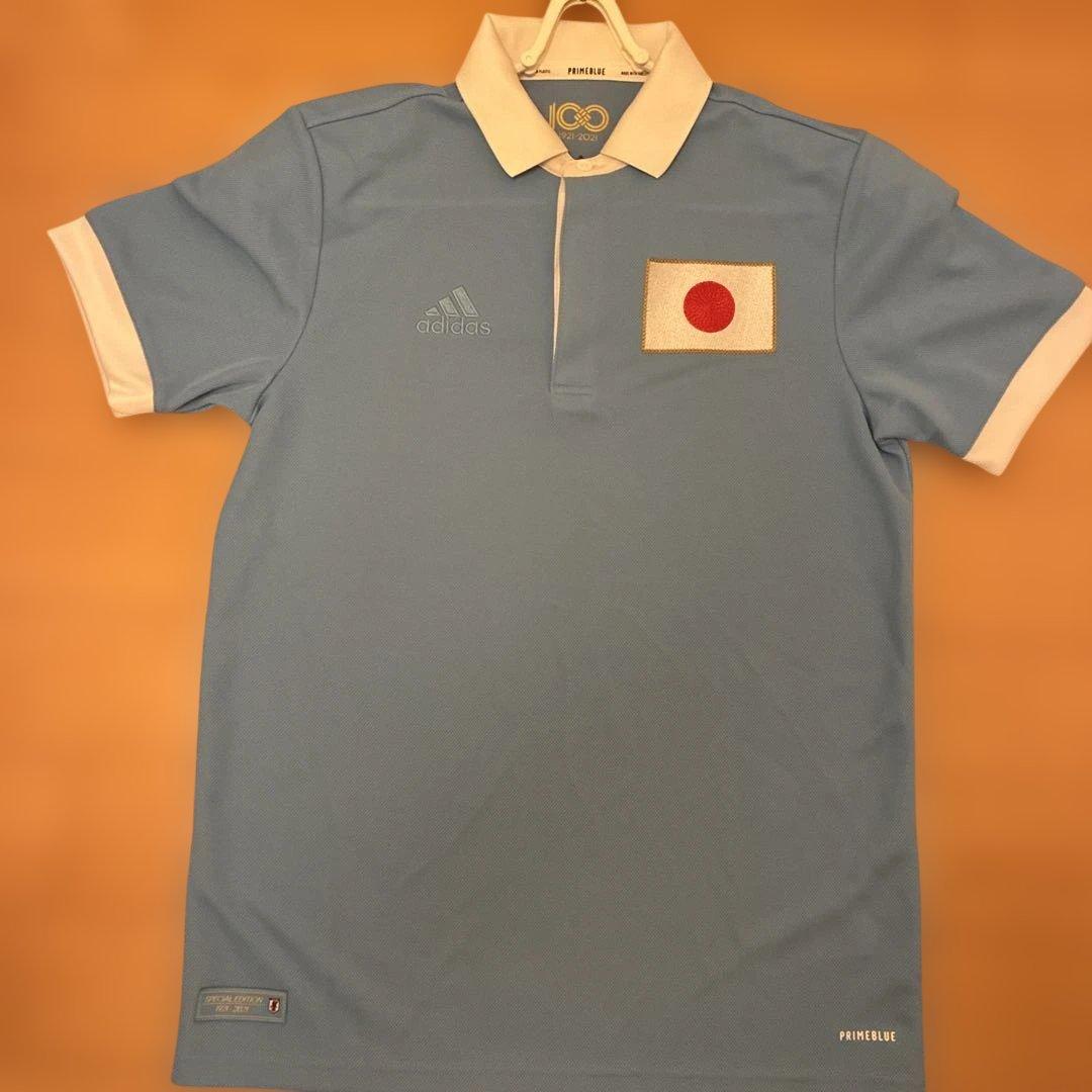 adidas サッカー日本代表　国旗刺繍 100周年記念ユニフォーム