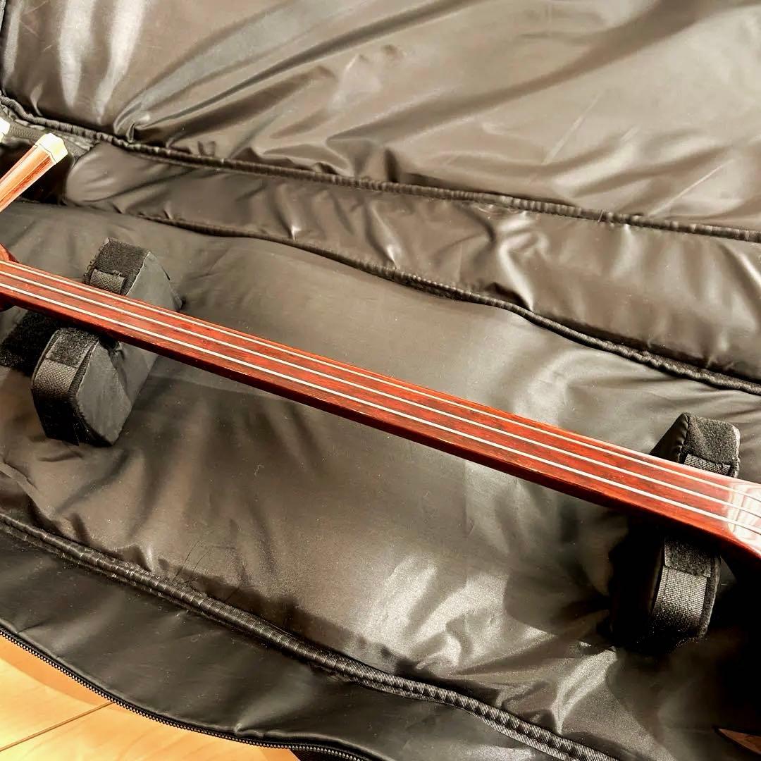 【美品】三線 沖縄 人工皮張り ケース付き 和楽器 民謡楽器 沖縄三線 沖縄民謡