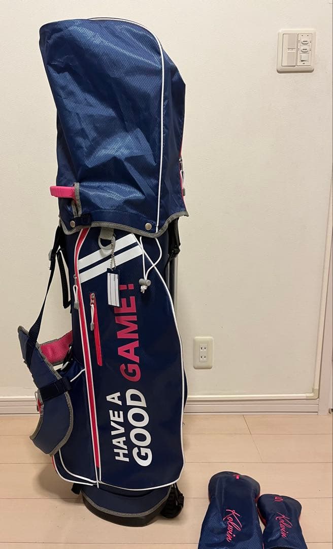 新品未使用コールウィンKOLWINレディースゴルフキャディバッグ＆ヘッドカバー