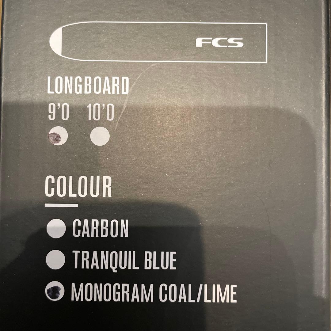 FCS Long Board 90ケース Monogram Coal/Lime