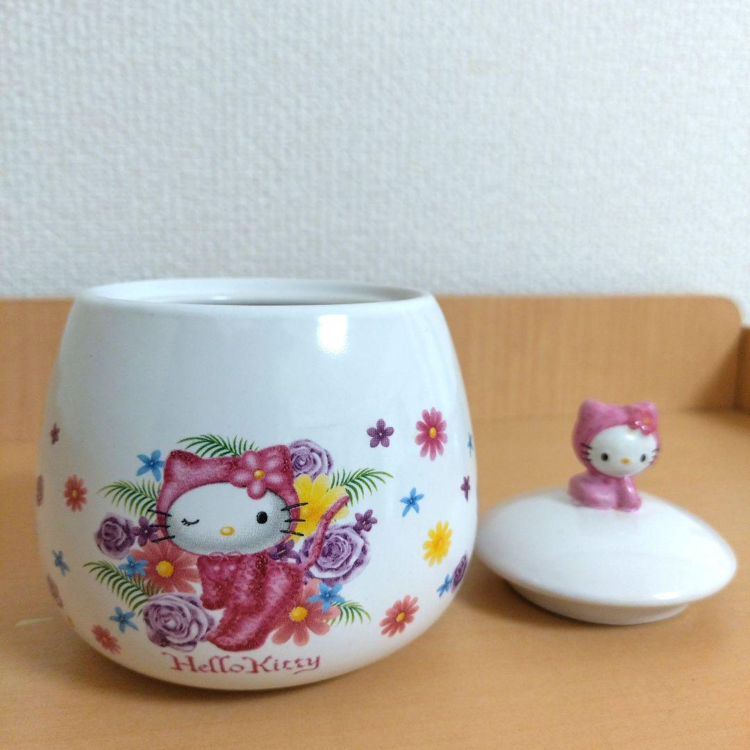 ハローキティ キャンディポット 陶器製 2002年 レトロ レア