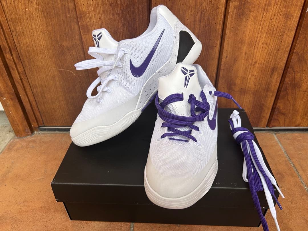 Nike GS Kobe9 \"White/Court Purple\" コービー9