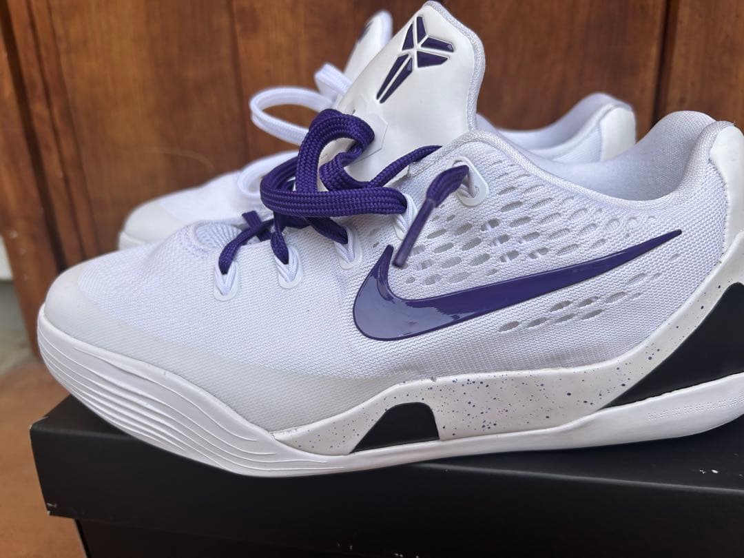 Nike GS Kobe9 \"White/Court Purple\" コービー9