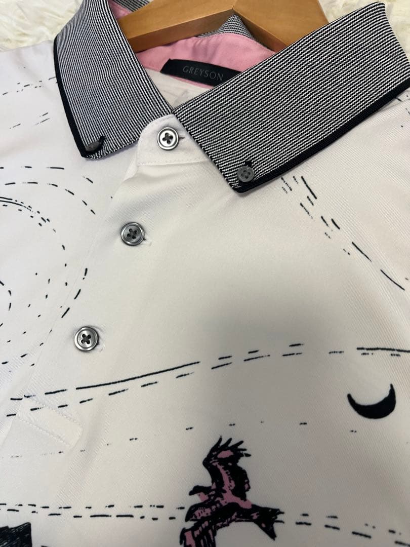 超美品　グレイソン　ポロシャツ　ゴルフ　ウェア　XL オオカミ　101