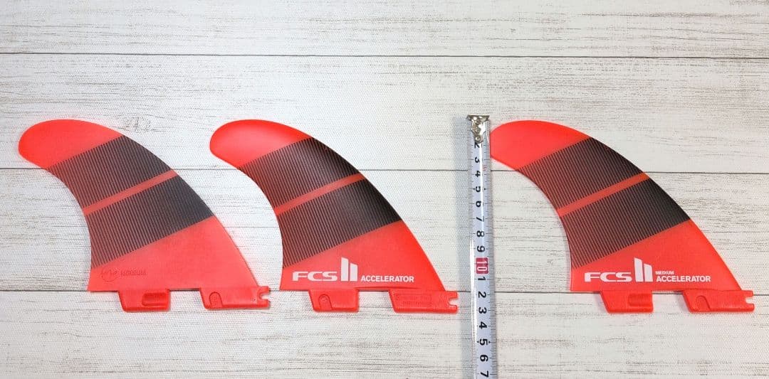 フィン　FCS II ACCELERATOR SMALL オレンジ 3枚セット