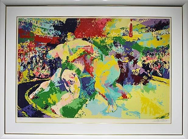 リロイ・ニーマン（LeRoy Neiman）【スモウ】 直筆サイン