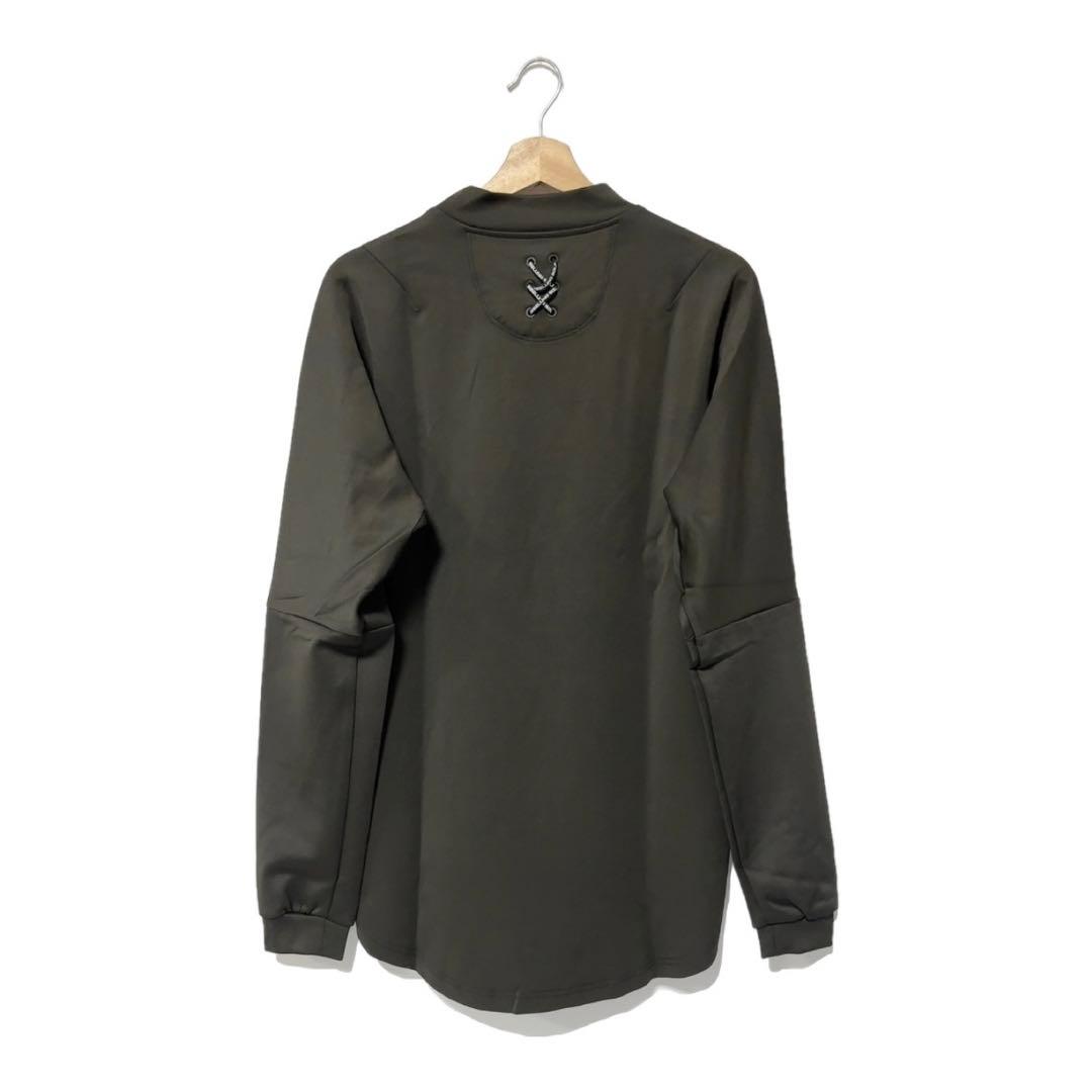 ラッセルノ ゴルフ フロント ビッグ ロゴ LS モックネック ブラック XL