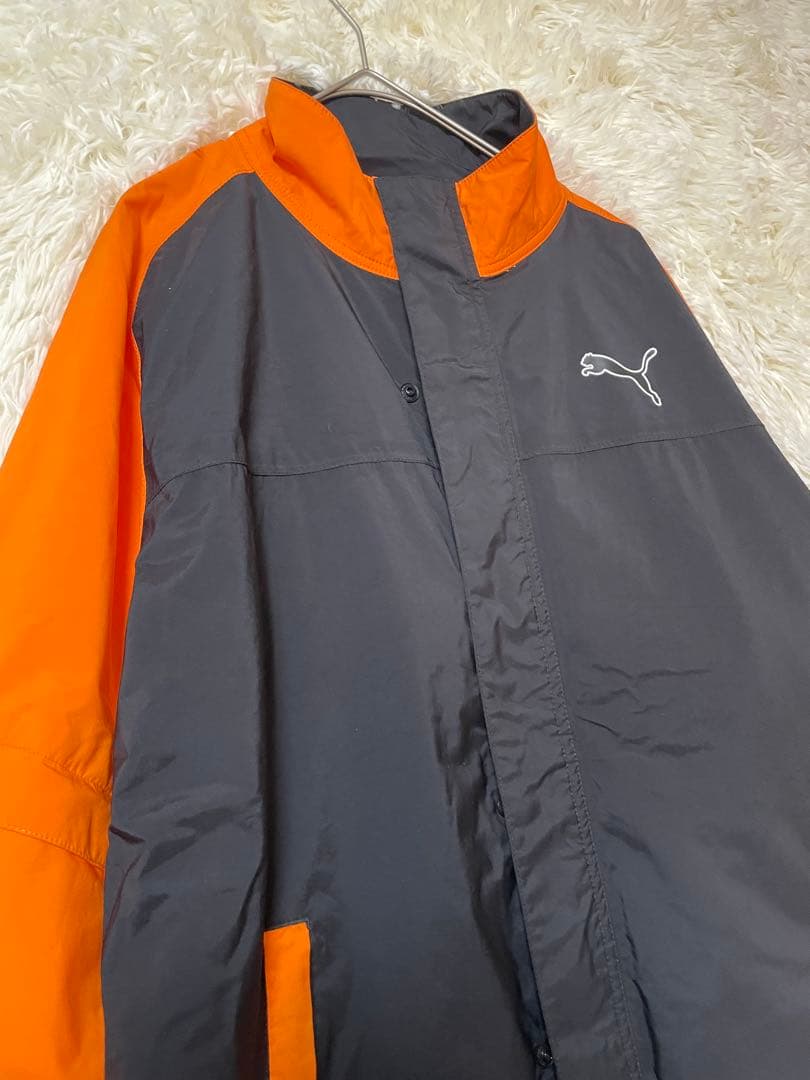 PUMA GOLF レインウェア レインジャケット オレンジ × 黒　2WAY