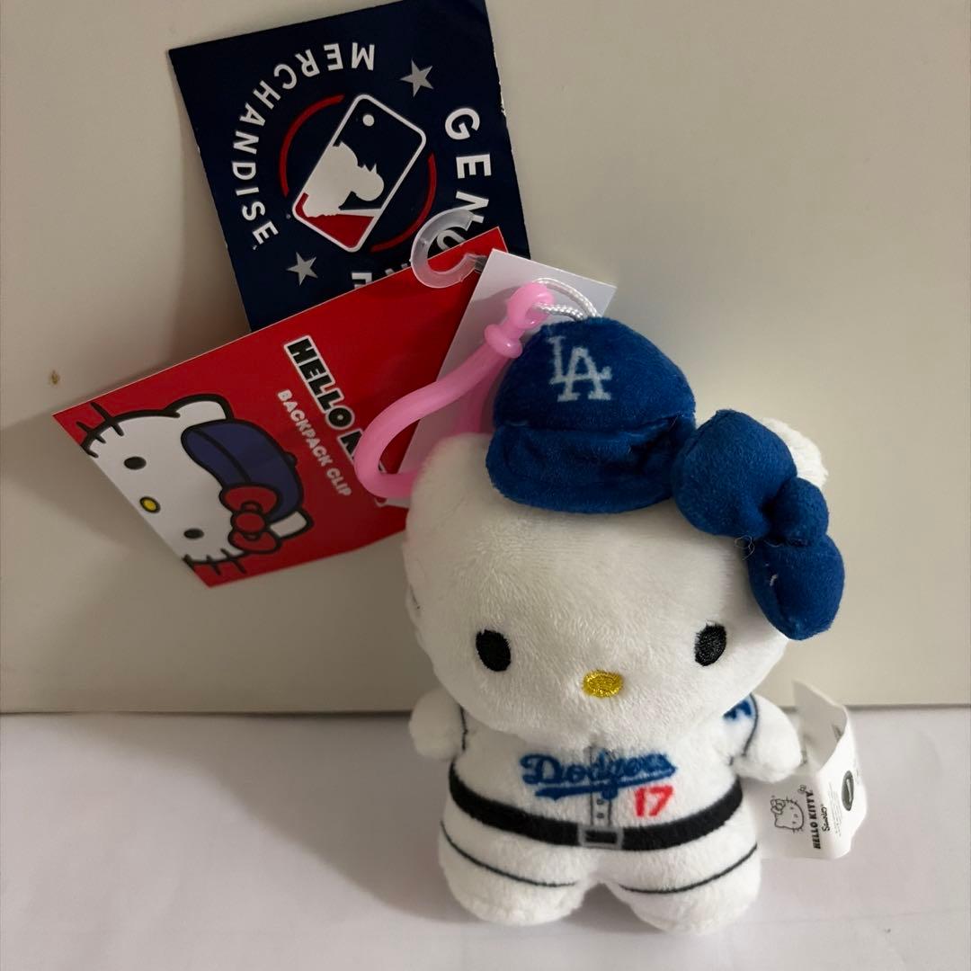 ハローキティ ドジャース 大谷翔平 マスコットキーホルダー MLB公式