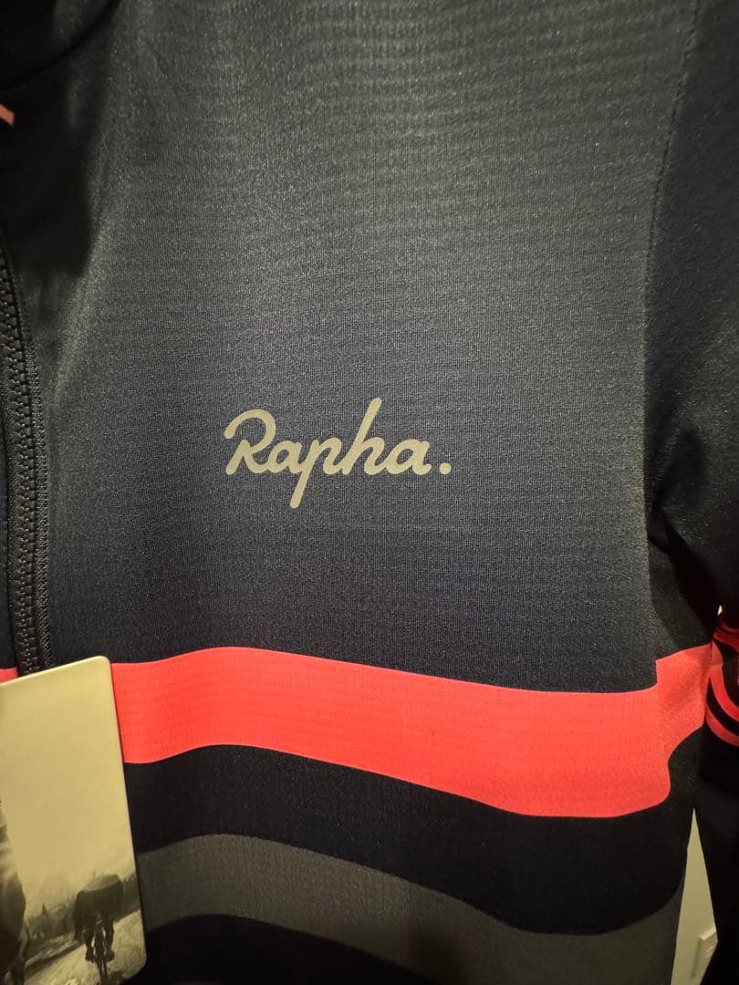 Rapha RCC ロングスリーブジャージ S ネイビー/ピンク