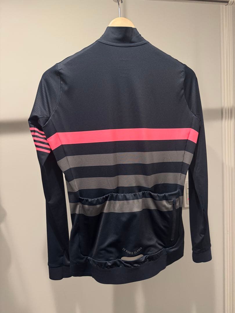Rapha RCC ロングスリーブジャージ S ネイビー/ピンク