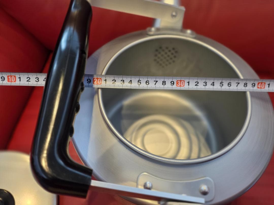 美品　アカオ　やかん　特大　大型ケトル　10L　アルミ製