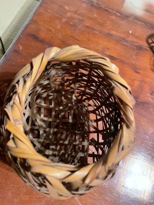 竹光斎　造　籠　かご　花器　花籠