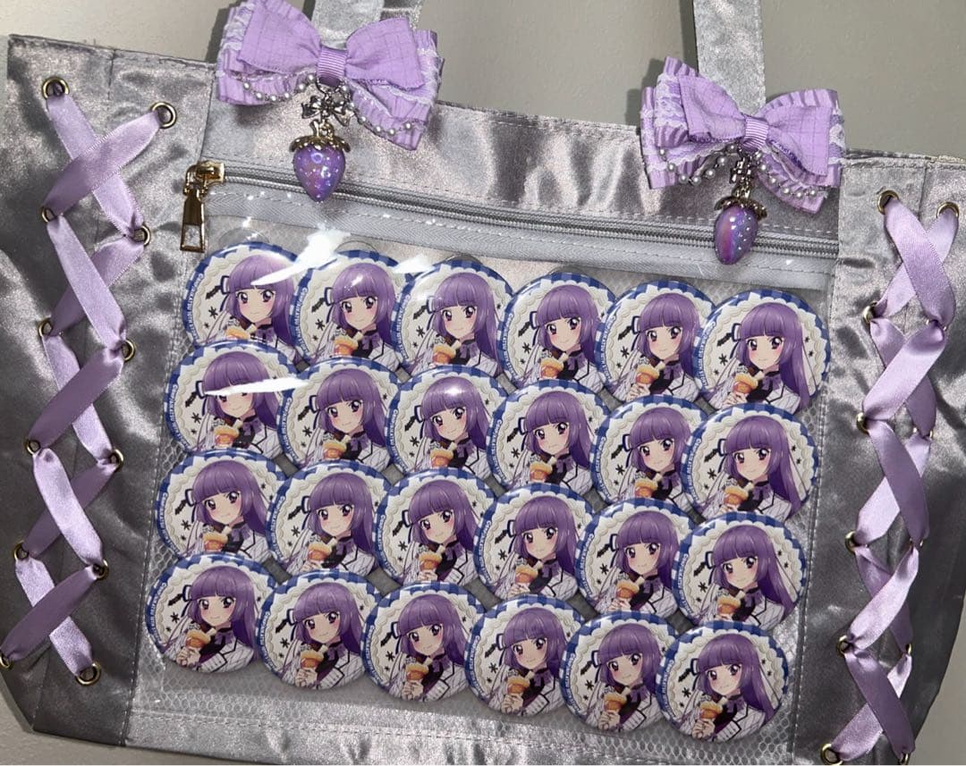 アイカツ！ 氷上スミレ マリオンクレープ 缶バッジ
