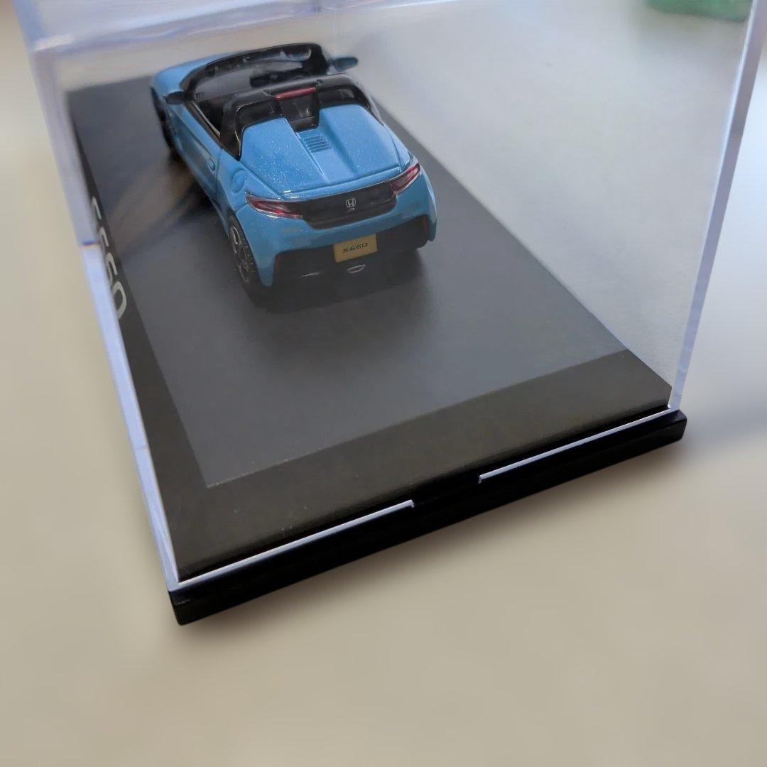 S660 ミニカー 青 1/64 スケール ケース付き［ホンダコムテック製］