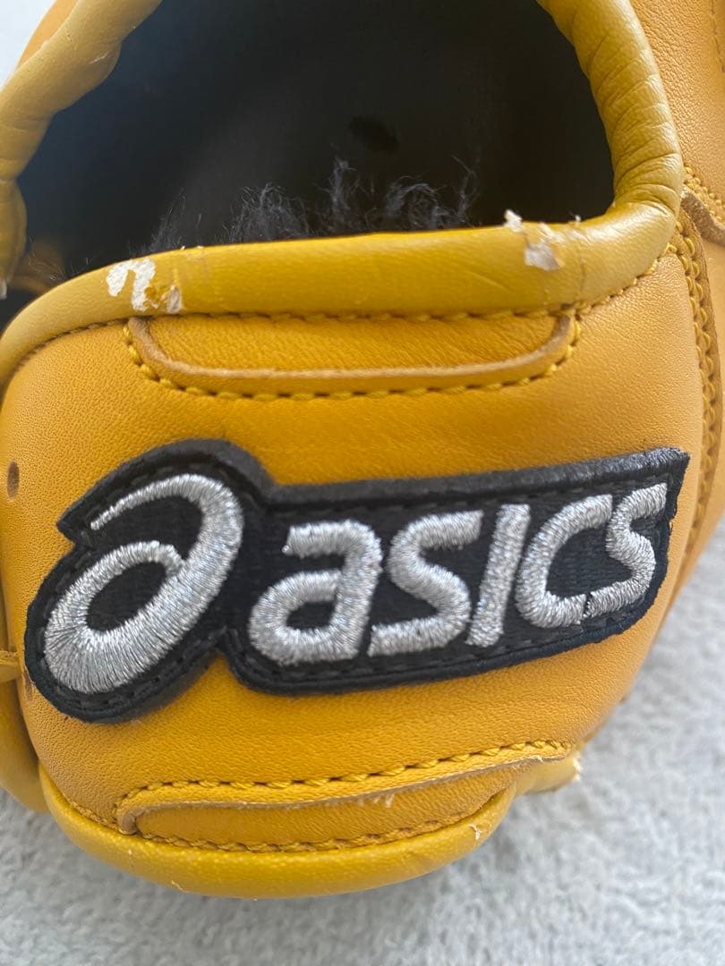 asics Wish 少年軟式　外野手グローブ イエロー