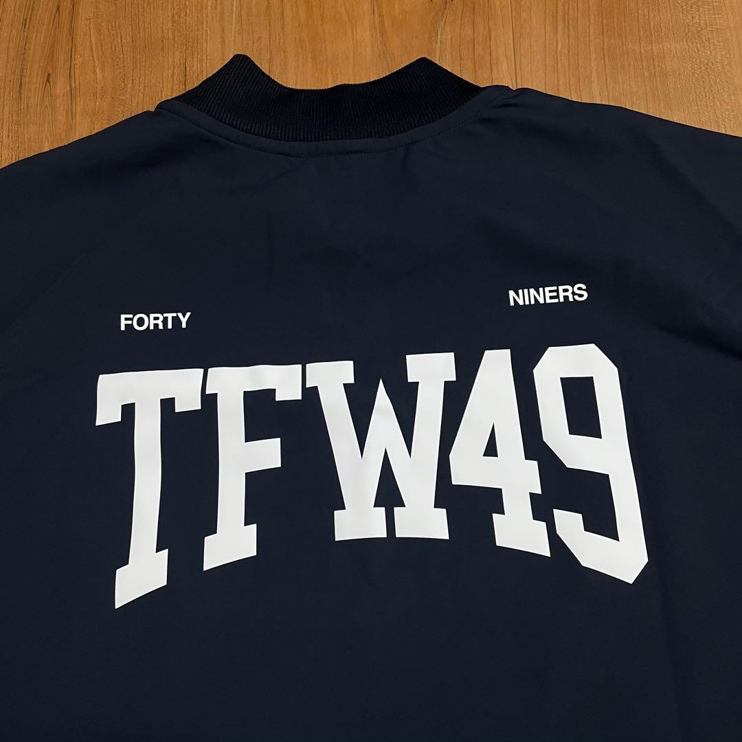 2025モデル　新品　TFW49 モックネック　Tシャツ ネイビー　XL ゴルフ
