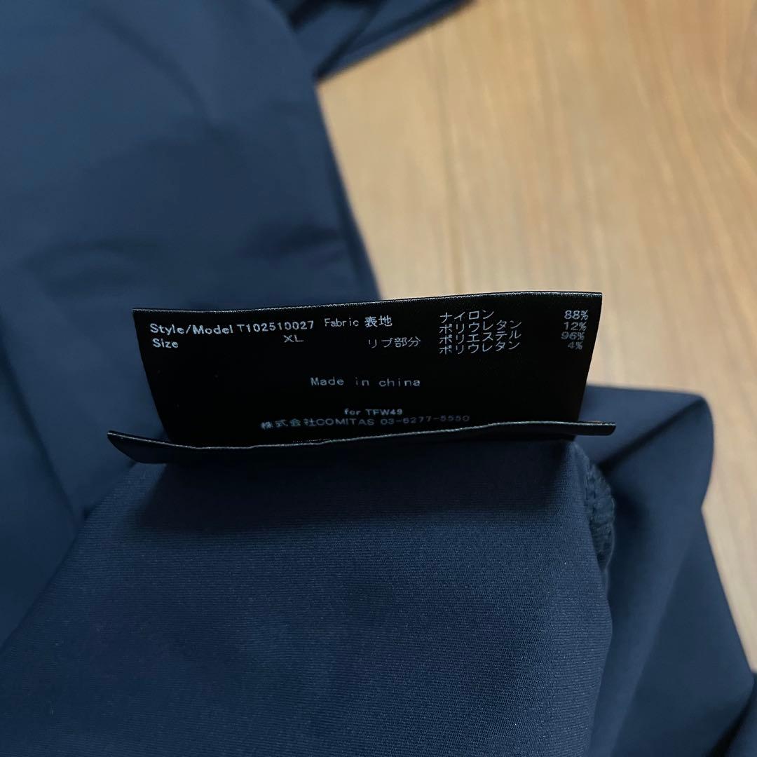 2025モデル　新品　TFW49 モックネック　Tシャツ ネイビー　XL ゴルフ