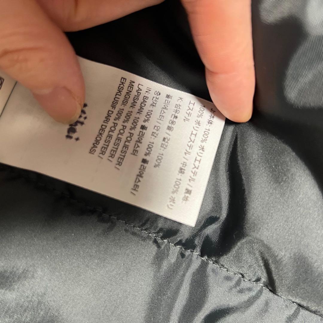 処分SALE‼️ Nike フード付きベンチコート ブラック　黒