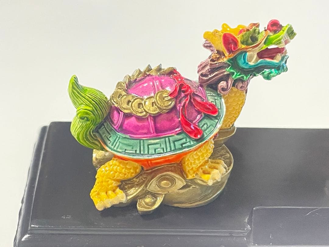 未使用保管品台湾お土産風水龍亀(ロングイ)置物