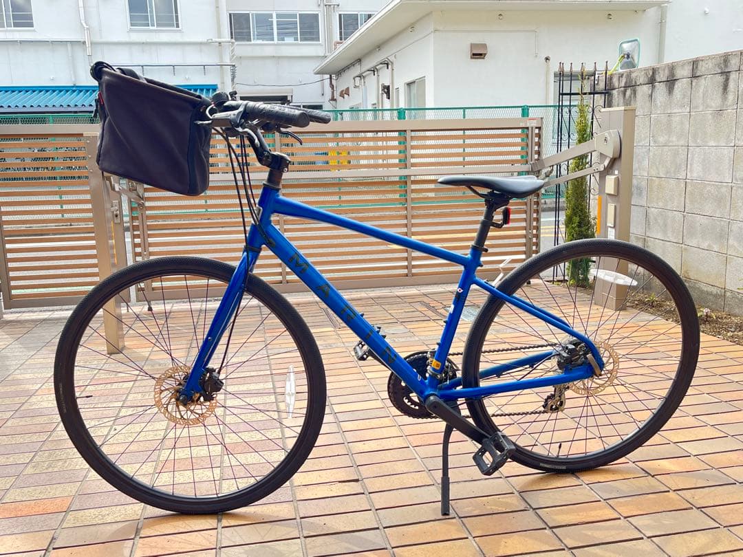 値下げ！クロスバイク MARIN 青　ディスクブレーキ　引取限定