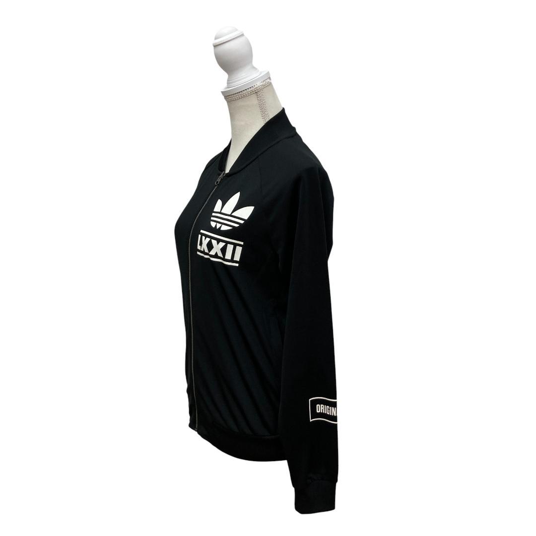 adidas アディダス トラックジャケット　黒 長袖 ジャージ S
