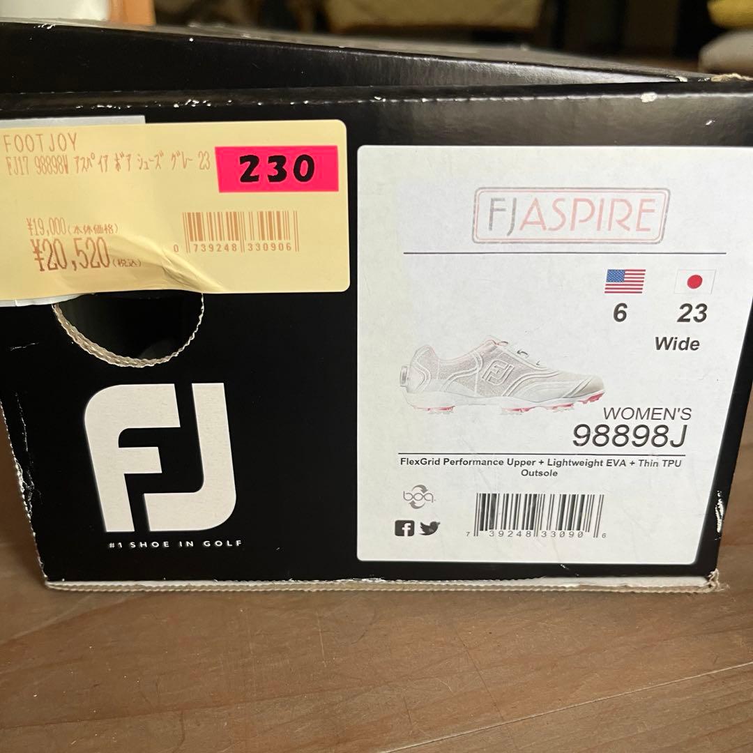 【美品】FJ フットジョイ　スパイク　ゴルフシューズ （23cm)