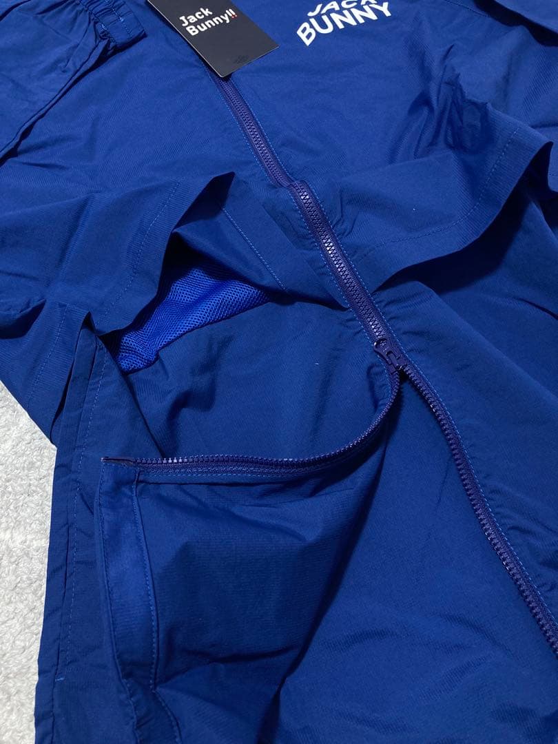 新品 パーリーゲイツ ジャックバニー ナイロンタフタ ブルゾン(6)LL/青